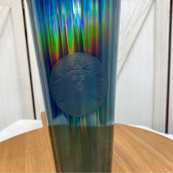 Starbucks Tumbler Ocean Kaleidoscope Venti 24OZ Iridescent Blue - Picture 6 of 10